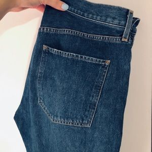 AGOLDE Riley Highrise Straight Denim in Air Blue